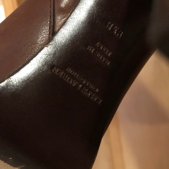 Ralph Lauren Brown/Burgundy Heeled Riding Boots - Picture 6 of 9